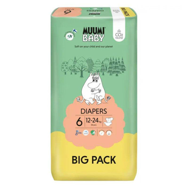 Muumi Baby Diapers Big Pack Diapers 6 (12-24Kg) X54