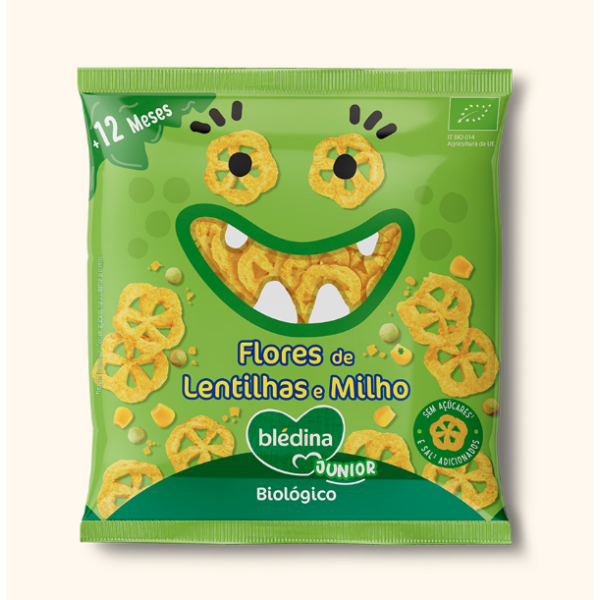 Blédina Junior Snack Lentil/Corn Flowers 20G +12M