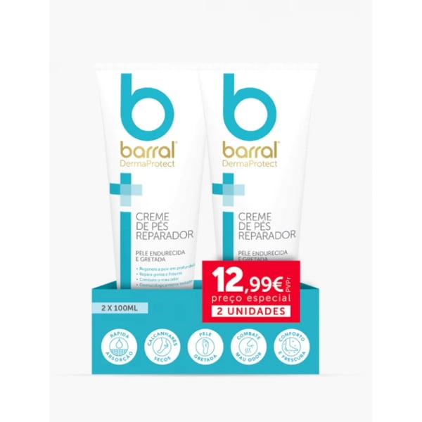 Barral DermaProtect Foot Cream 2x100ml with Special Price