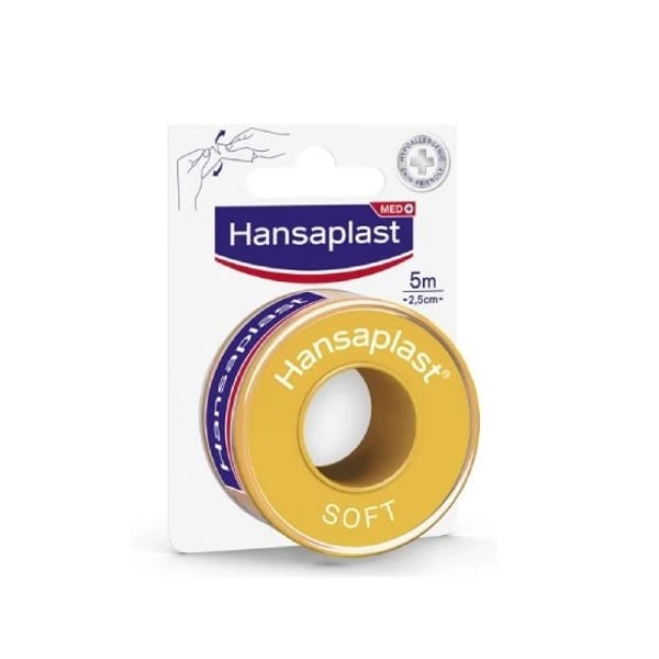 Hansaplast Soft Adhesive Tape 5M X2.5Cm