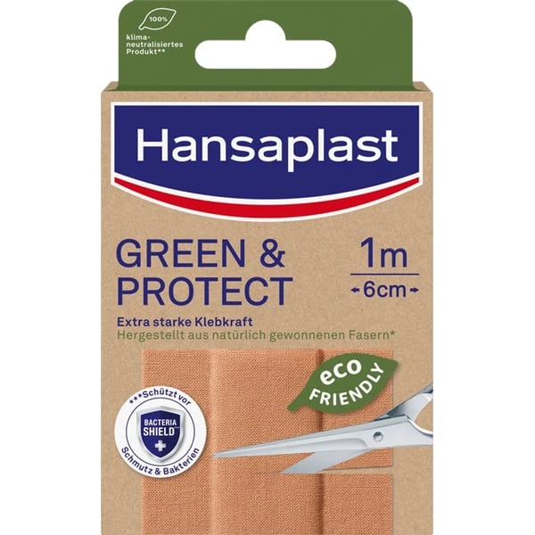 Hansaplast Banda Green & Protect 1M X6cm