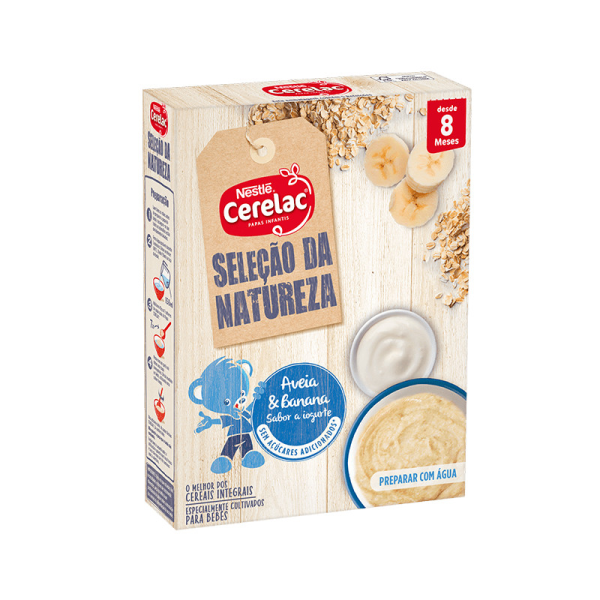 Nestlé Cerelac Dairy Porridge Oatmeal and Banana Yogurt Flavor +8M 240G