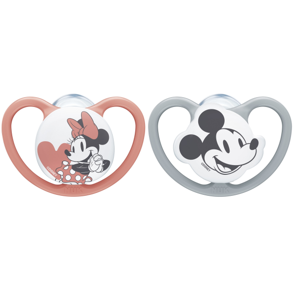 Nuk Space Disney Minnie Silicone Pacifiers 18-36M