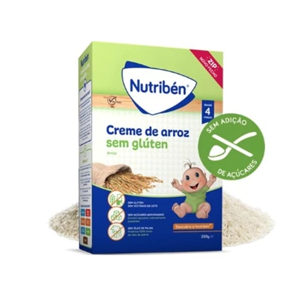Nutribén Gluten-Free Cream Rice Flour 4M Non-Dairy 250G