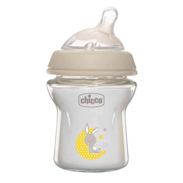 Chicco Natural Feeling Glass Bottle 150ml 0m+