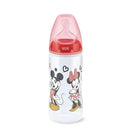 Nuk First Choice+ Minnie Silicone Bottle 6-18M 300ml - Temperature Control