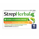 Strepherbal Propolis and Lemon Honey Flavor 16 Tablets