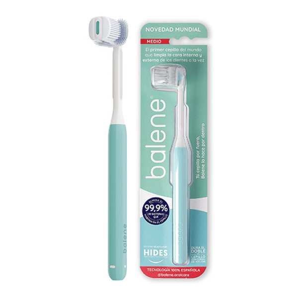 Balene Medium Aquamarine Toothbrush