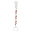 Nattou Corrente Silicone Pacifier Pink/White/Beige