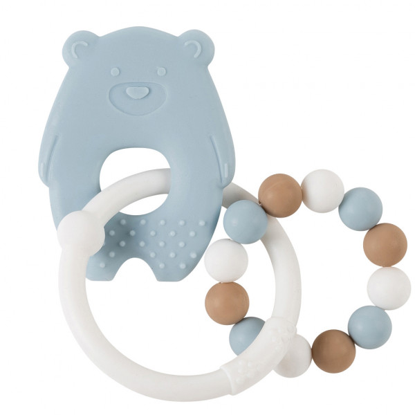 Nattou Roca Silicone Bear Blue