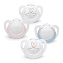 Nuk Star Pacifier 2 Units 0M-6M Silicone + Sterilization Case