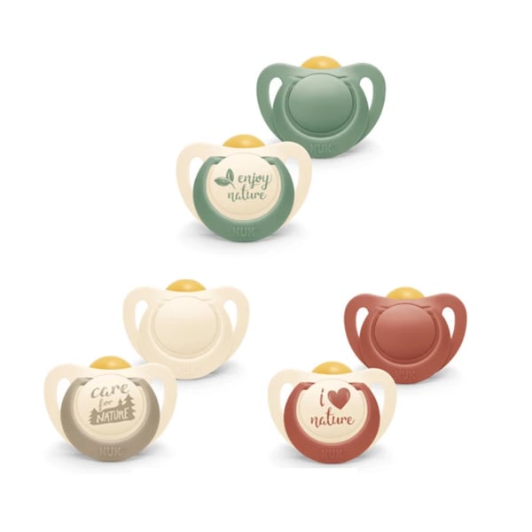 Nuk for Nature Latex Pacifiers T2 6-18M x2