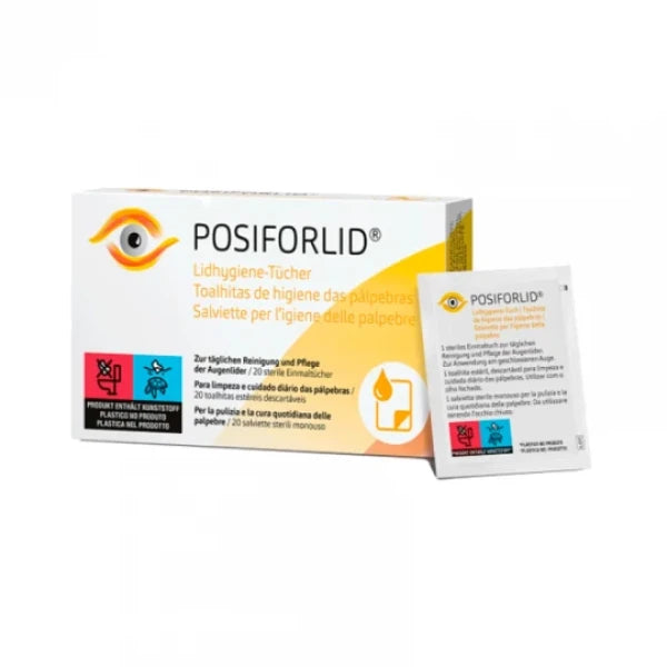 Posiforlid Eyelid Hygiene Wipe X20