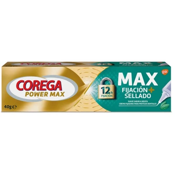 Corega Max Fixação + Frescura Dental Prosthesis Fixation Cream 40G