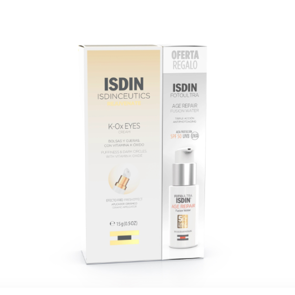 Isdin Isdinceutics K-Ox Eyes Eye Cream 15G with Photo Offer Ultra Isdin Age Repair Color 10ml