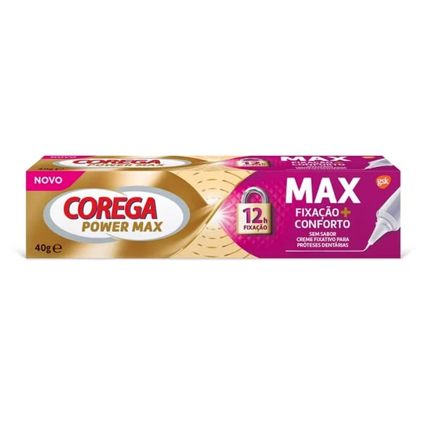 Corega Max Fixation + Comfort Fixation Cream for Dental Prostheses 40g