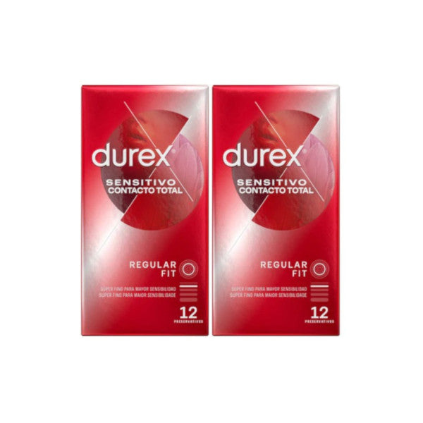 Durex Duo Sensitive Total Contact Condoms 2 x 12 Unit(s) with 2nd Pack Offer