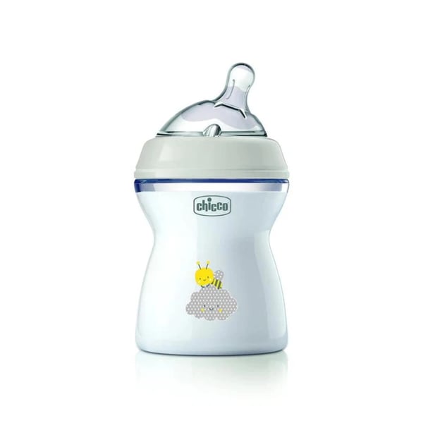 Chicco Natural Feeling Bottle 2M+ 250ml Medium Flow Gray
