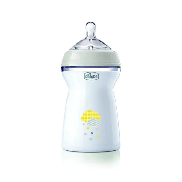 Chicco Natural Feeling Bottle 6M+ 330ml Fast Flow Gray