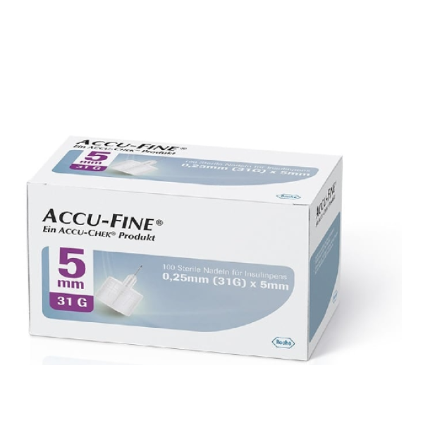 Accu-Fine Insulin Needles 5mm 31G X100 7895