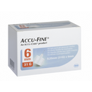 Accu-Fine Insulin Needles 6mm 31G X100 7899