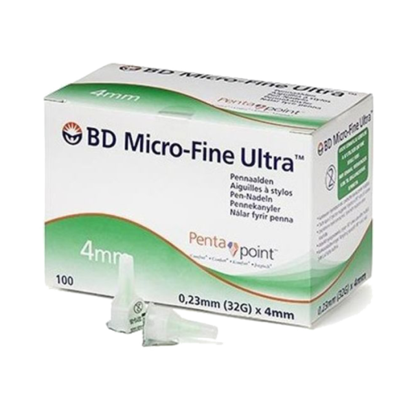 Bd Micro-Fine Ultra Needles 4mm X100 320584