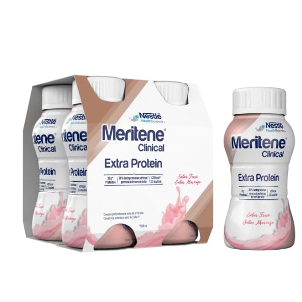Meritene Clinical Extra Protein Strawberry 200ml X4