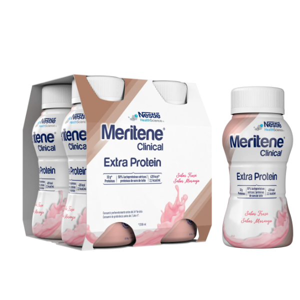 Meritene Clinical Extra Protein Strawberry 200ml x4