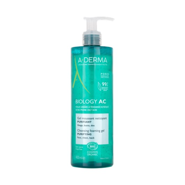 A-Derma Biology AC Purifying Foaming Cleansing Gel 400ml