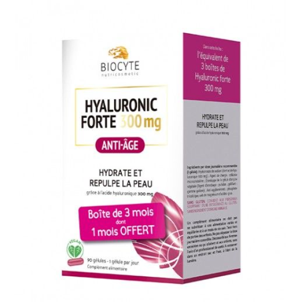 Biocyte Hyaluronic Forte 300mg Anti Age Trio Capsules 3x30