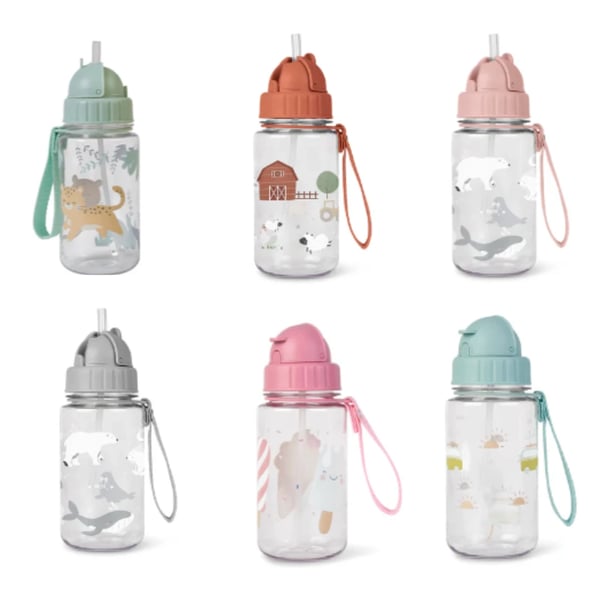 Saro Bottle with Straw and Hanger