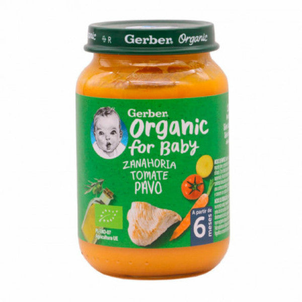 Gerber Organic Carrot and Tomato with Turkey +6M 190g