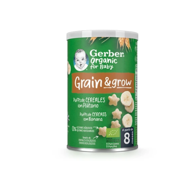 Gerber Bio NutriPuffs Banana 35G 8M+