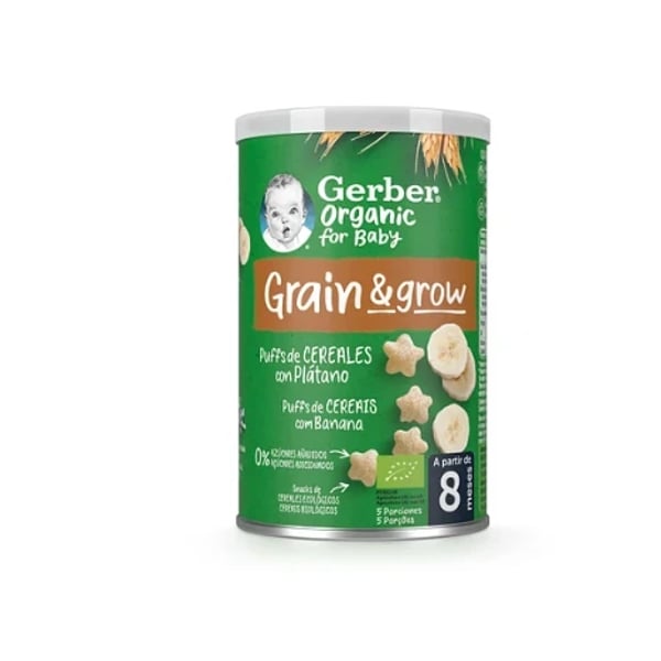 Gerber Bio NutriPuffs Banana 35G 8M+