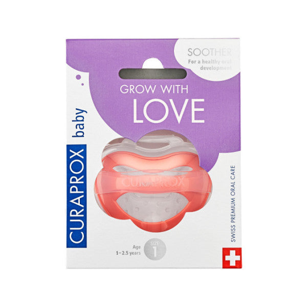 Curaprox Baby Pacifier Silicone Coral T1