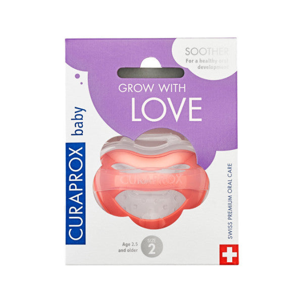 Curaprox Baby Pacifier Silicone Coral T2