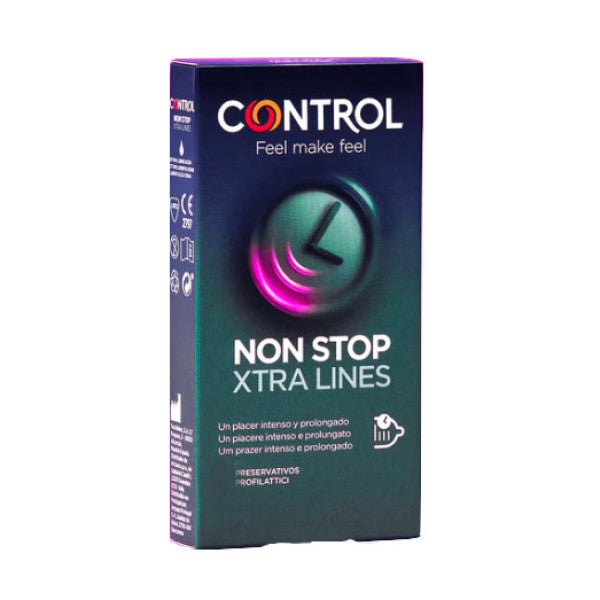 Control Non Stop Xtra Lines Condoms X12