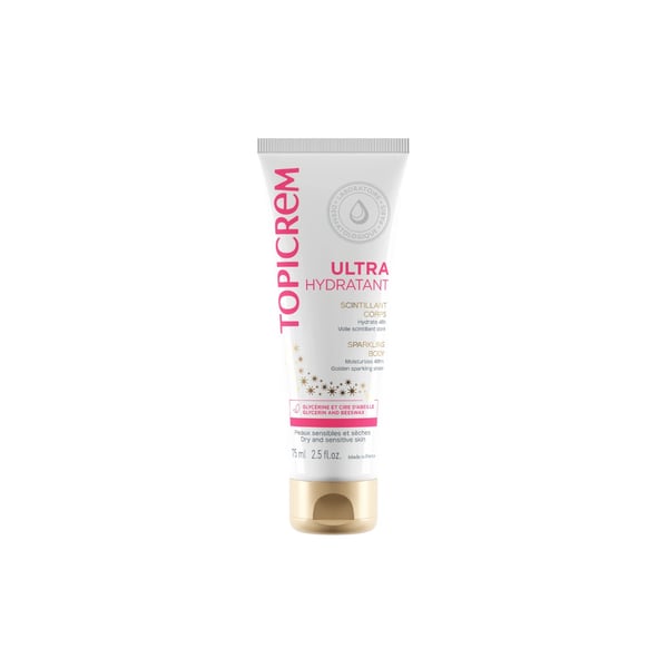 Topicrem Ultra-Moisturizing Shimmering Body Lotion 75ml
