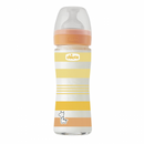 Chicco Well Being Orange Glass Bottle 240ml Normal