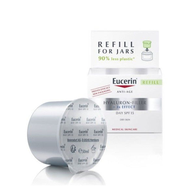 Eucerin Hyaluron-Filler 3x Effect Day Cream - Dry Skin SPF15 Refill 50ml