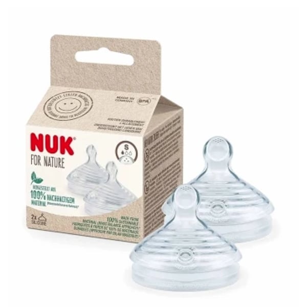 Nuk For Nature Silicone Teat S X2