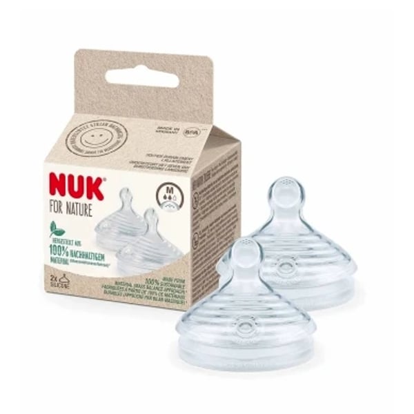 Nuk For Nature Silicone Teat M X2