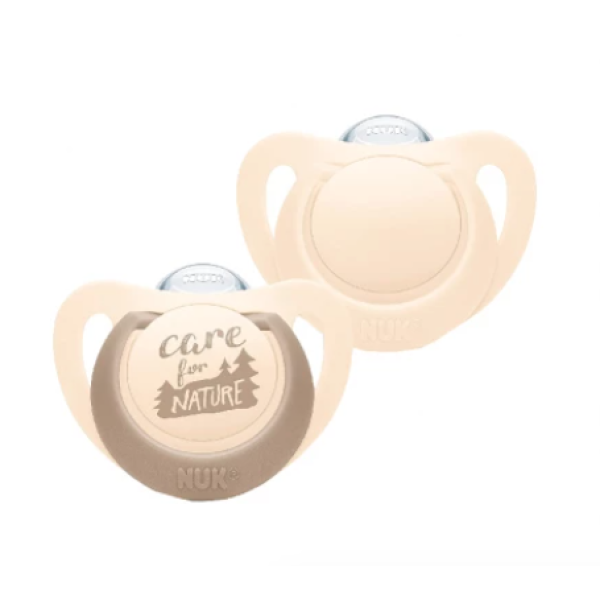 Nuk For Nature Silicone Pacifier T2 6-18M Beige