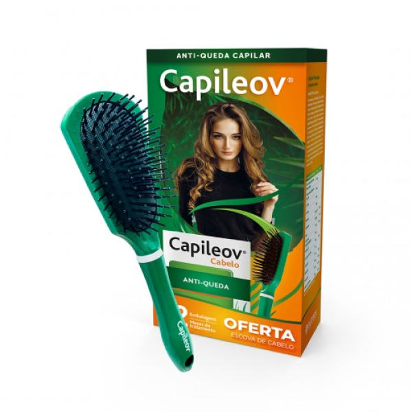 Nutreov Capileov Anti Hair Loss Capsules X30 X2 + Hair Brush Offer