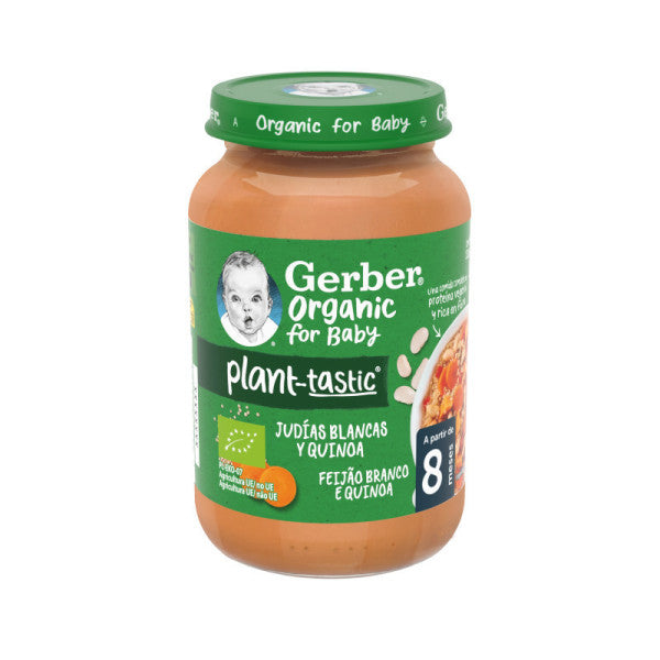 Gerber Organic White Bean and Quinoa Jar +8M 190g