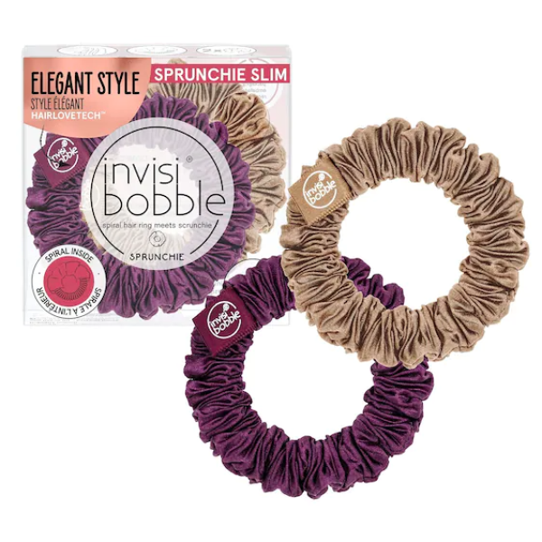 Invisibobble Elastic Hair Sprunchie Slim Elegant Style X2