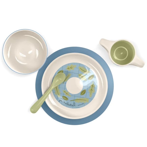 Suavinex Learning Dinnerware Set 5 Pieces +6M Blue