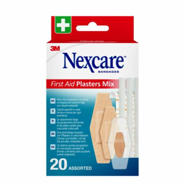 Nexcare First Aid Plaster Mix Dressings X20