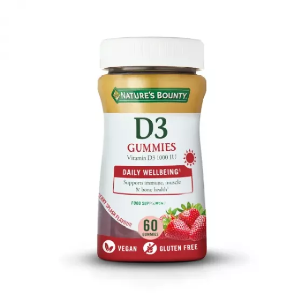 Nature´s Bounty Gummies Vitamin D3 X60