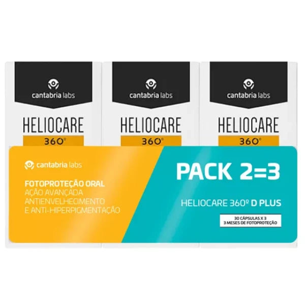 Heliocare 360º D Plus X30 Capsules Pack 2=3